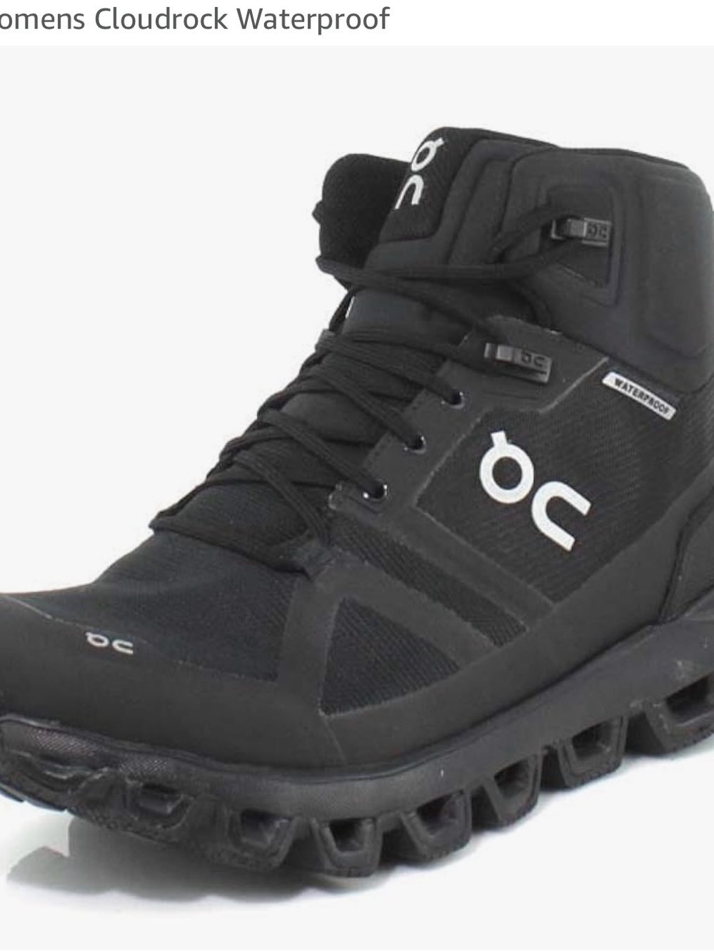 On Running Black Waterproof Trail Boot - Men's Cloudrock Style